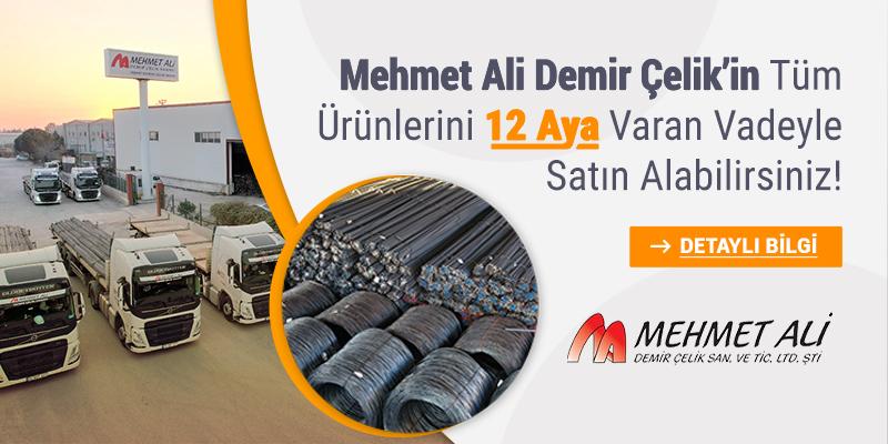 Mehmet Ali Demir Çelik'in Tüm Ürünlerini 180 Güne Varan Vade İle Satın Alabilirsiniz!