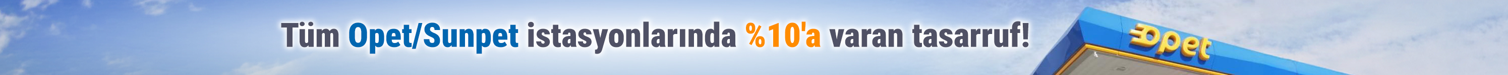 Tüm Opet/Sunpet İstasyonlarında Otobil'de %10'a Varan İskonto