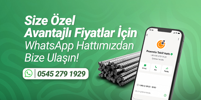 Size Özel Avantajlı Fiyat Teklifi İçin Hemen Whatsapp Hattımızdan Bize Ulaşın!