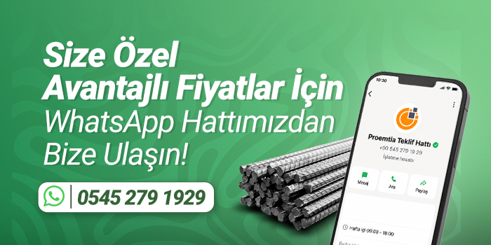Size Özel Avantajlı Fiyat Teklifi İçin Hemen Whatsapp Hattımızdan Bize Ulaşın!