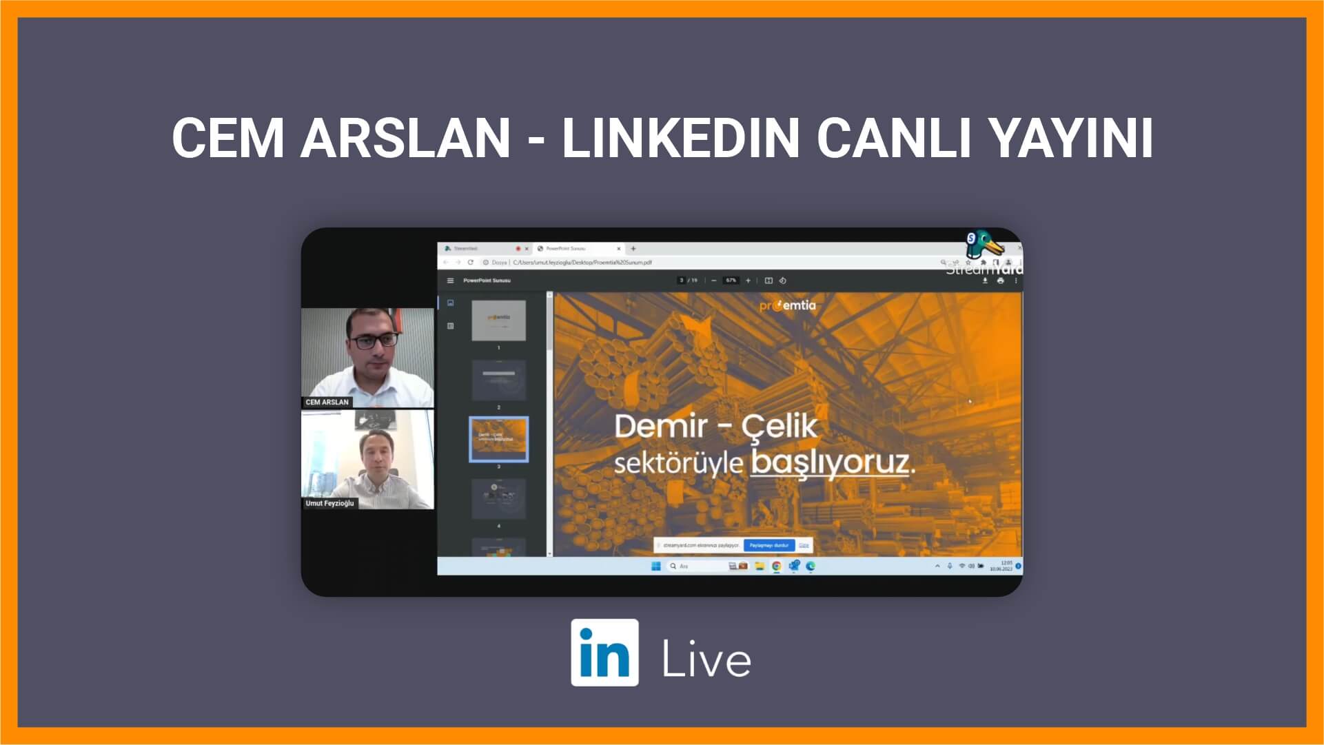 Cem Arslan - LinkedIn Canlı Yayını