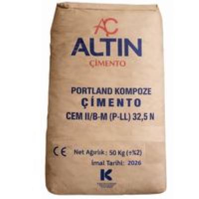 Altın Çimento - CEM II B-M (P-LL) 32,5 Torba Çimento - 50 kg