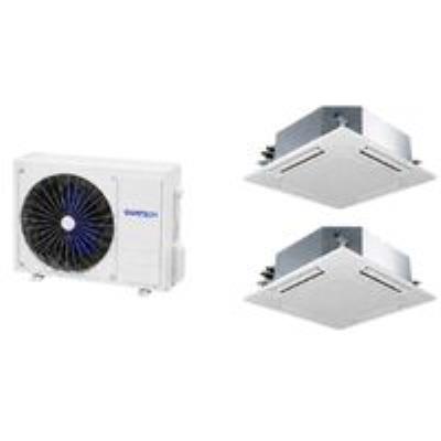 Quatech - Multi Split Klima 12.000 + 18.000 Btu/h | 1 Dış Ünite 36.000 Btu/h A++ Enerji Sınıfı Kaset Tipi Inverter Klima