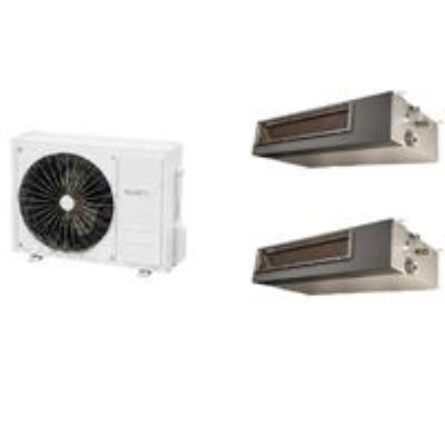 Quatech - Multi Split Klima 12.000 + 24.000 Btu/h | 1 Dış Ünite 36.000 Btu/h A++ Enerji Sınıfı Kanal Tipi Inverter Klima